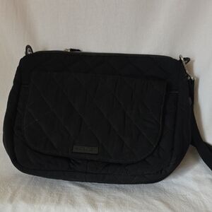 Vera Bradley Quilted Black Crossbody Bag Relaxed Everyday Bag